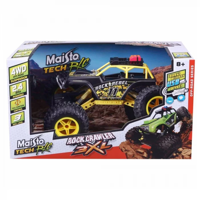 Maisto Rock Crawler 3XL Kumandalı Araba - Sarı