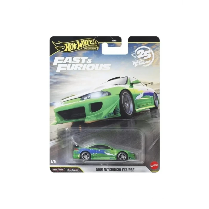 Hot Wheels Premium Series 25.yıl Özel Fast & Furious 1995 Mıtsubıshı Eclıpse HNW46 - JHW68-LA10