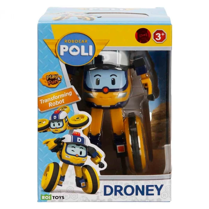 Robocar Poli Metal Araç Karakter Figürler - Droney