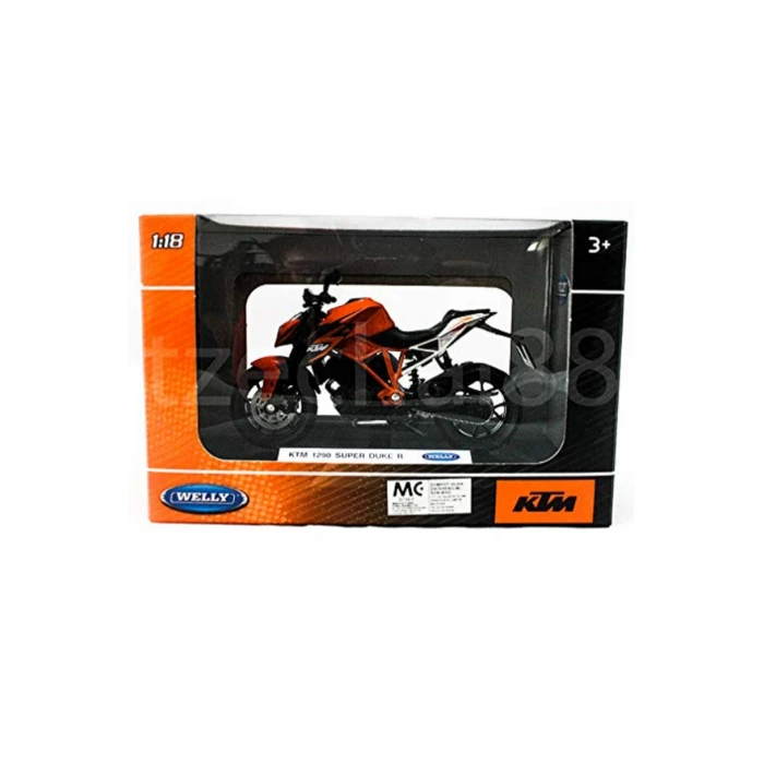 Welly 1:18 KTM 1290 Super Duke R Model Motorsiklet