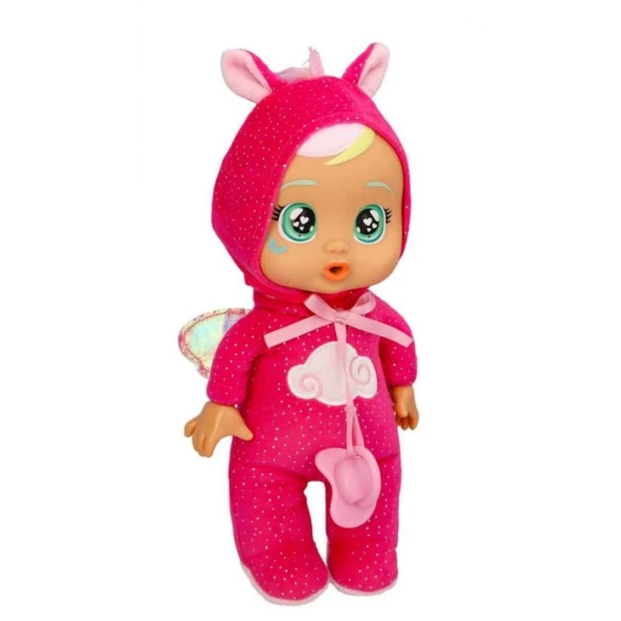 Cry Babies Ağlayan Yumuş Bebek CYB76000 - Koyu Pembe Tulumlu Hannah