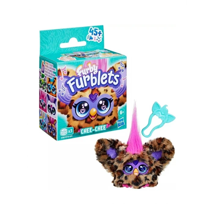 Furby Furblets Chee-Chee Elektronik Mini Peluş 45+ Sesli 6+ Yaş
