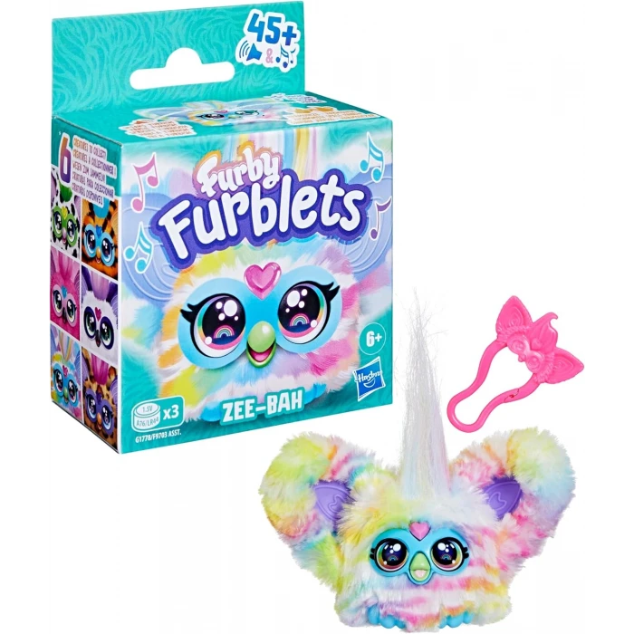 Furby Furblets ZEE-BAH Elektronik Mini Peluş 45+ Sesli 6+ Yaş