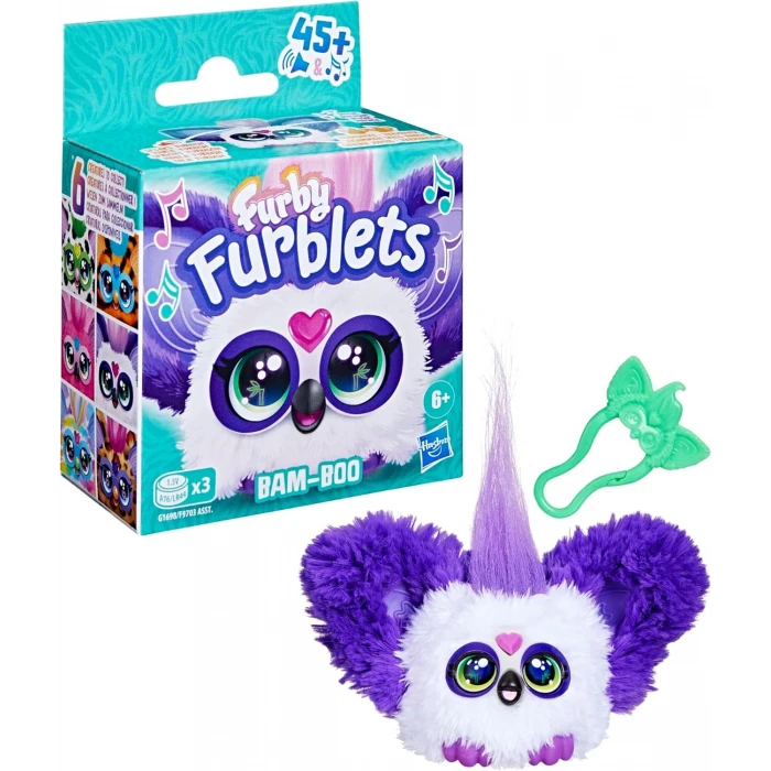 Furby Furblets BAM-BOO Elektronik Mini Peluş 45+ Sesli 6+ Yaş