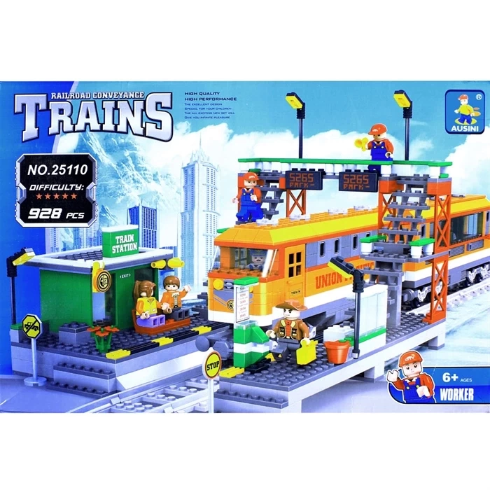 Ausini 928 Parça Tren Set 25110