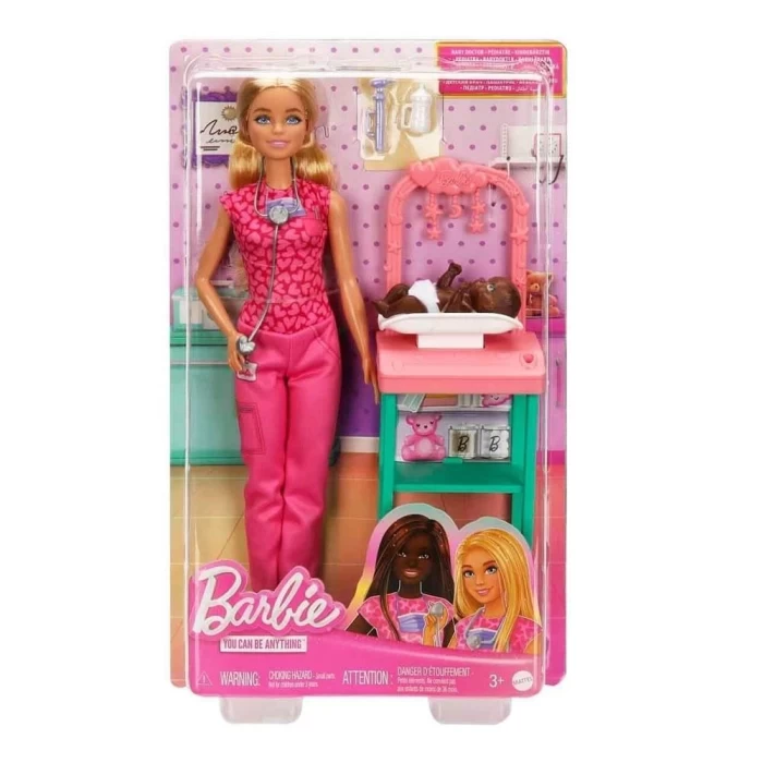 Barbie Bakım Temalı Kariyer Oyun Setleri - Bebek Doktoru JCR72