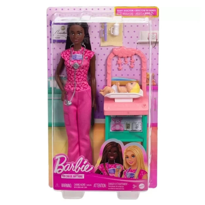 Barbie Bakım Temalı Kariyer Oyun Setleri - Bebek Doktoru JCR73