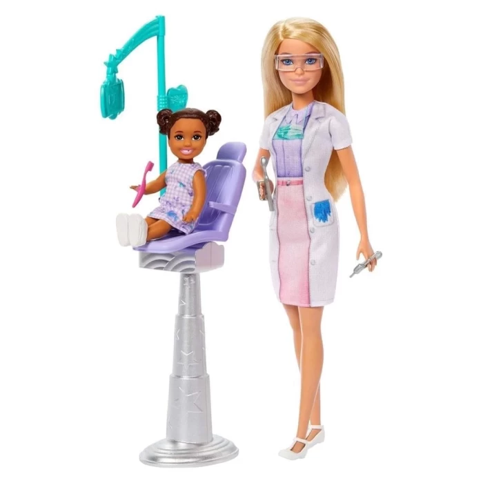 Barbie Bakım Temalı Kariyer Oyun Setleri - Dişçi JCR74