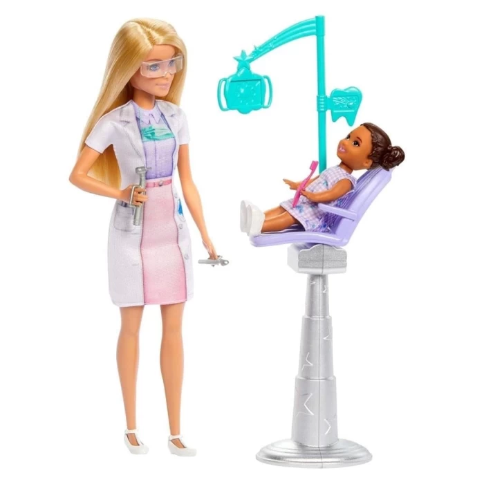 Barbie Bakım Temalı Kariyer Oyun Setleri - Dişçi JCR74