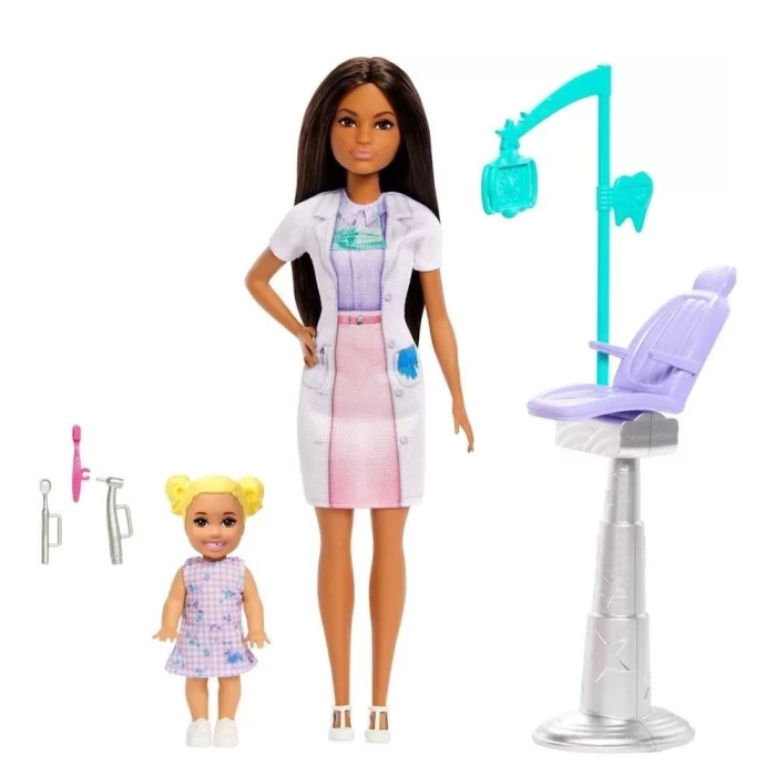 Barbie Bakım Temalı Kariyer Oyun Setleri - Dişçi JCR75