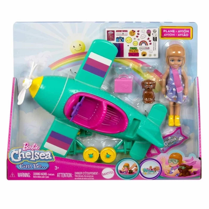 Barbie Chelseanin Pervaneli Mini Uçağı Oyun Seti HTK38