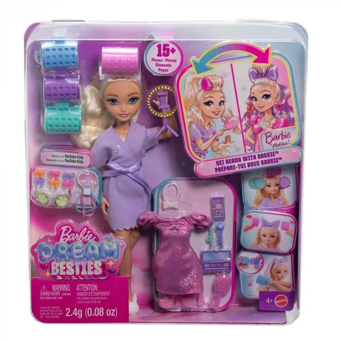 Barbie Dream Besties Barbie Malibu Bebek ve Akseusarları JGG38