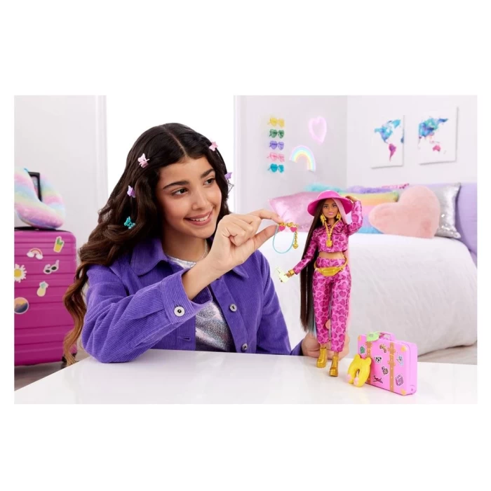 Barbie Extra Seyahat Bebekleri Safari Temalı HPT48