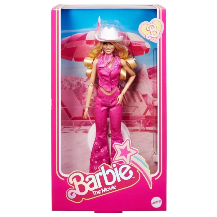 Barbie Movie - Barbie Pembe Kovboy Kıyafetli Bebek HPK00