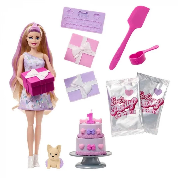 Barbie Parti Paketi Minik Dostumun Doğum Günü Serisi JFG70