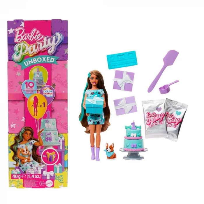 Barbie Parti Paketi Minik Dostumun Doğum Günü Serisi JFG72
