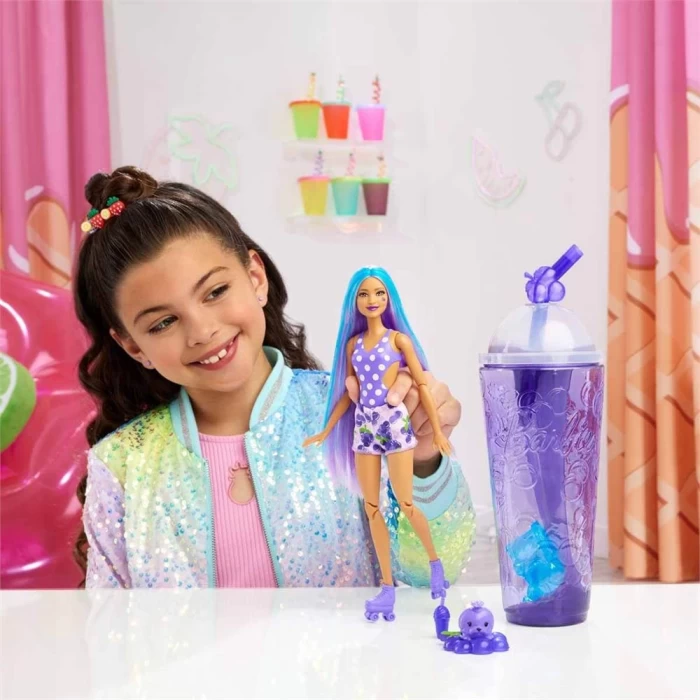 Barbie Pop Reveal Meyve Serisi HNW44 - Grape Fizz