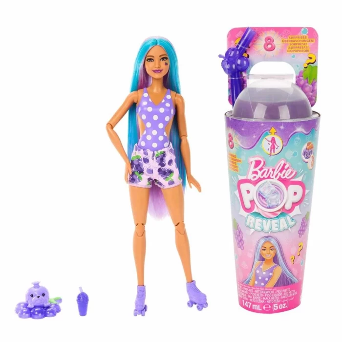 Barbie Pop Reveal Meyve Serisi HNW44 - Grape Fizz