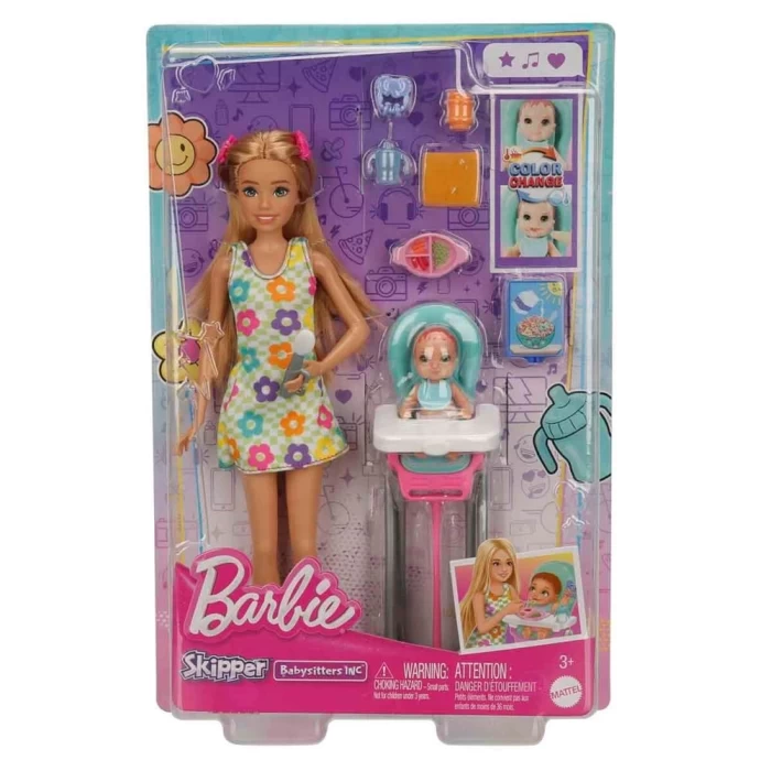 Barbie Skipper Bebek Bakıcısı Oyun Seti HTK35