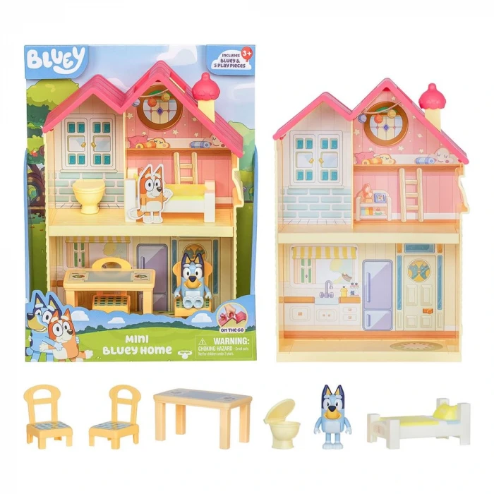 Bluey Mini Ev ve Figür Oyun Seti 17614