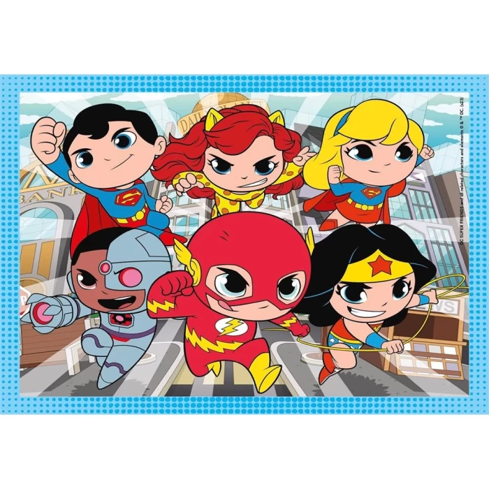 Clementoni DC Super Friends 4 in 1 Puzzle 72 Parça 21520