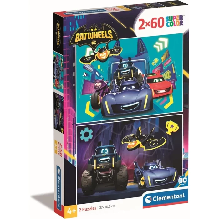 Clementoni Batwheels Puzzle 2x60 Parça 24812
