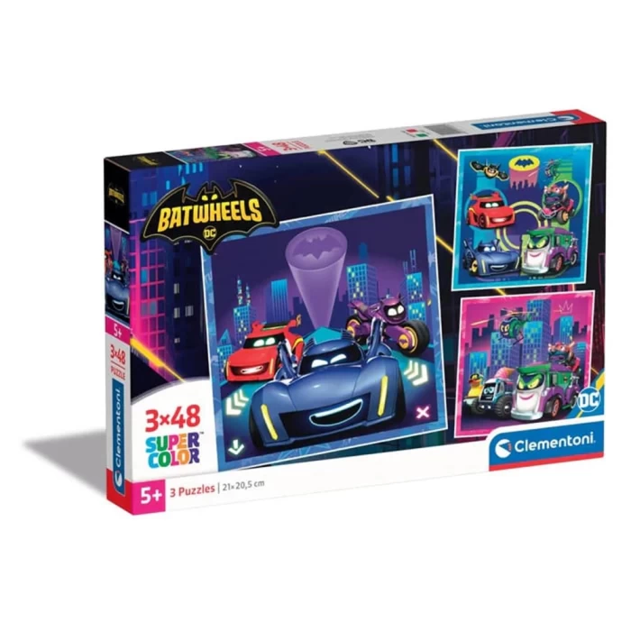 Clementoni Batwheels Puzzle 3x48 Parça 25307