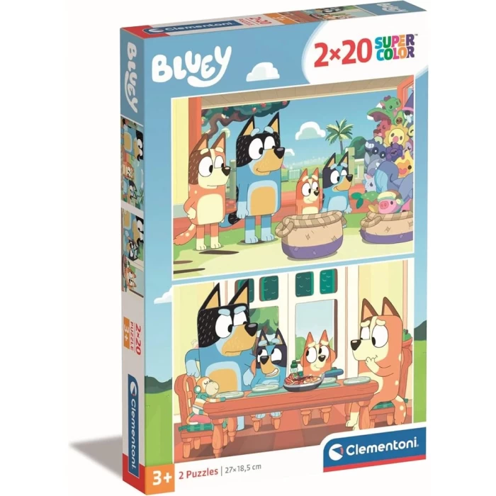 Clementoni Bluey Puzzle 2x20 Parça 24807