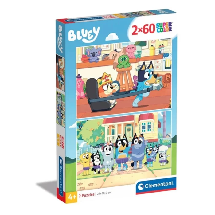 Clementoni Bluey Puzzle 2x60 Parça 24813