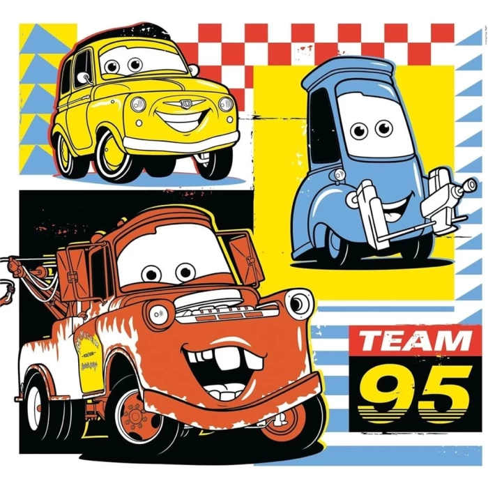 Clementoni Cars Glow Racers Puzzle 3x48 Parça 25309