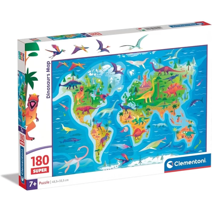Clementoni Dinosaurs Map Puzzle 180 Parça 29790