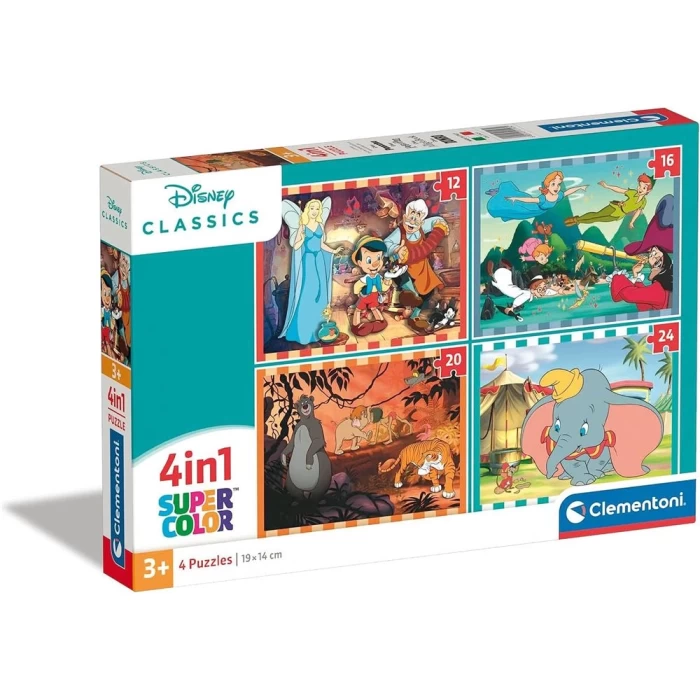 Clementoni Disney Classics 4 in 1 Puzzle 72 Parça 21523