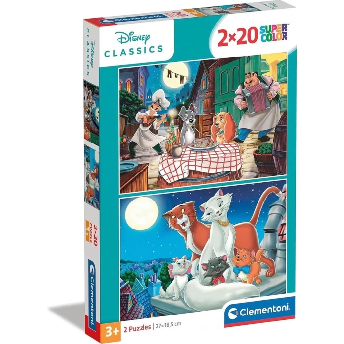 Clementoni Disney Classics Puzzle 2x20 Parça 24764