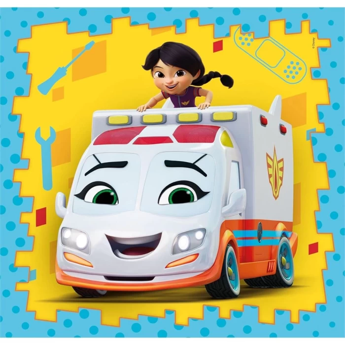 Clementoni Disney Firebuds Puzzle 3x48 Parça 25311