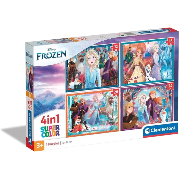 Clementoni Disney Frozen 4 in 1 Puzzle 72 Parça 21518