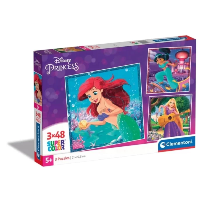 Clementoni Disney Prenses Puzzle 3x48 Parça 25304