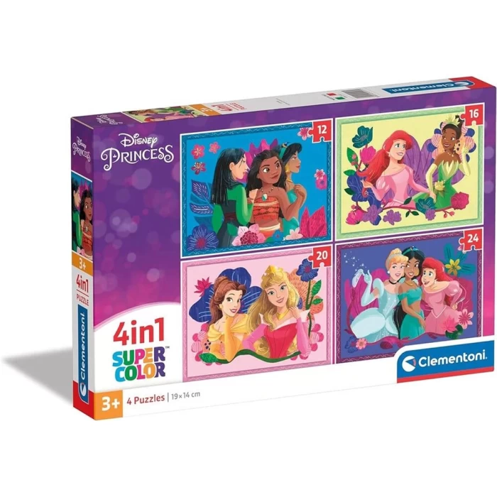 Clementoni Disney Princess Puzzle 4 in 1 72 Parça 21517