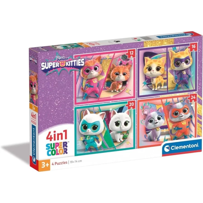 Clementoni Disney Super Kitties Puzzle 4 in 1 21531