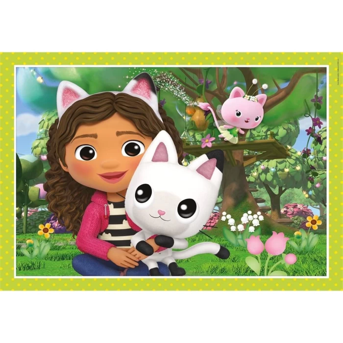 Clementoni Gabbys Dollhouse 4 in 1 Puzzle 72 Parça 21524