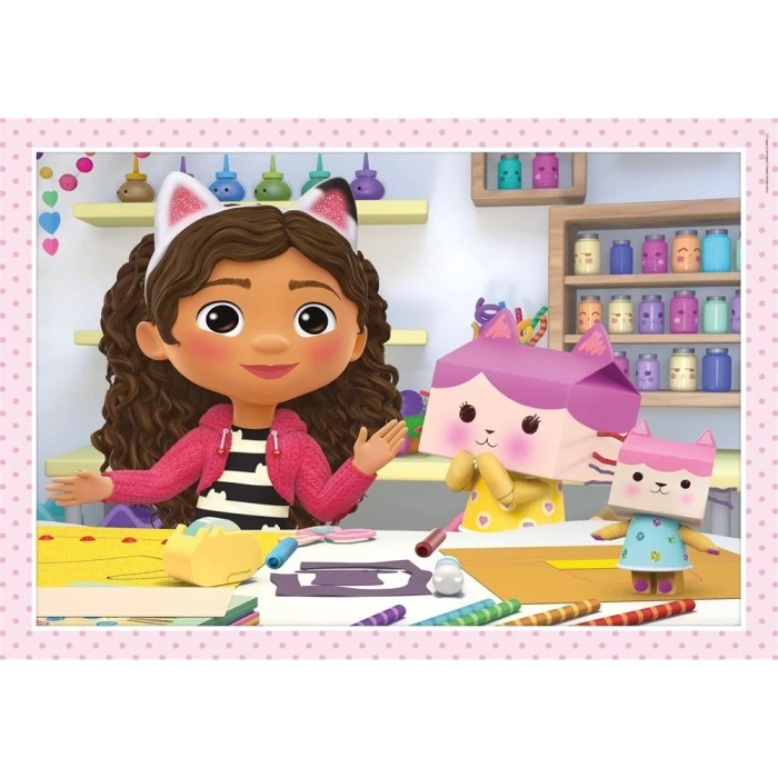 Clementoni Gabbys Dollhouse 4 in 1 Puzzle 72 Parça 21524
