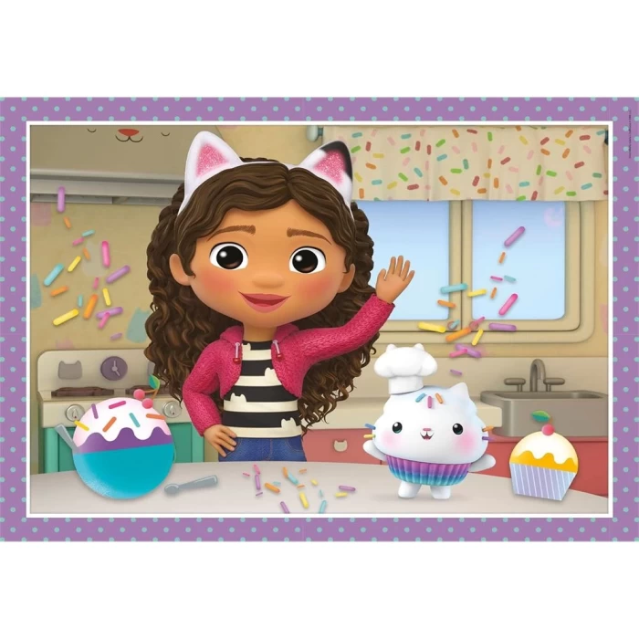 Clementoni Gabbys Dollhouse 4 in 1 Puzzle 72 Parça 21524