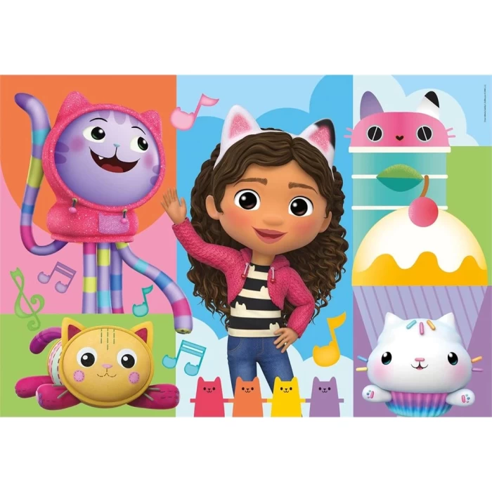 Clementoni Gabbys Dollhouse Puzzle 2x60 Parça 24804