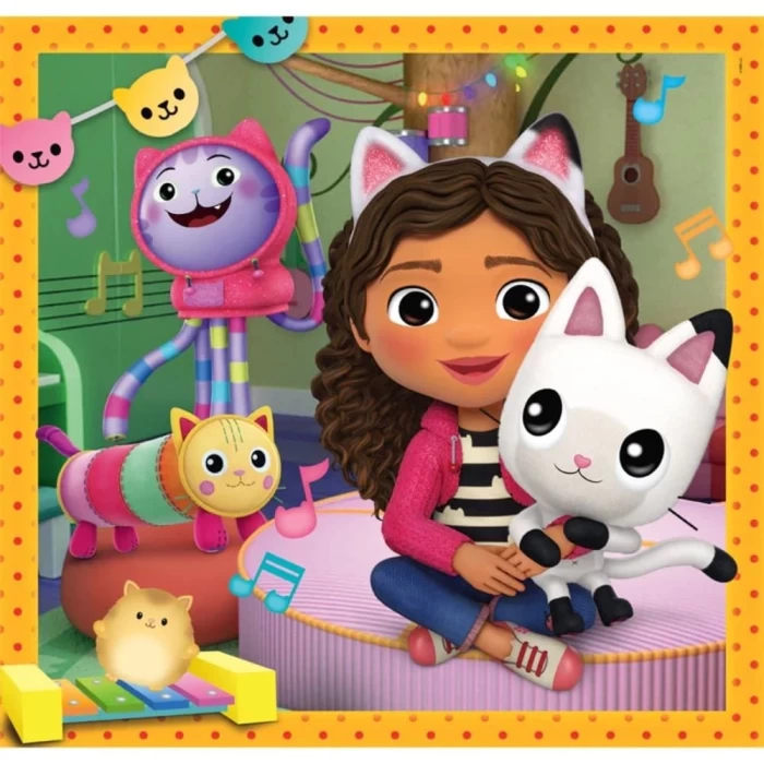 Clementoni Gabbys Dollhouse Puzzle 3x48 Parça 25300