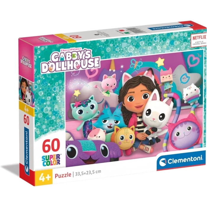 Clementoni Gabbys Dollhouse Puzzle 60 Parça 26202