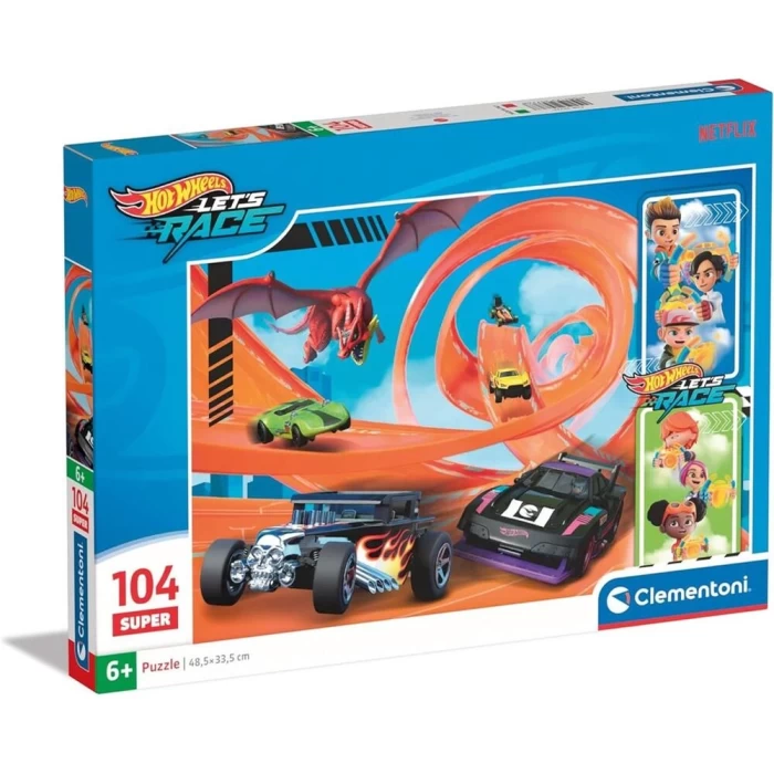 Clementoni Hot Wheels Lets Race Puzzle 104 Parça 25776