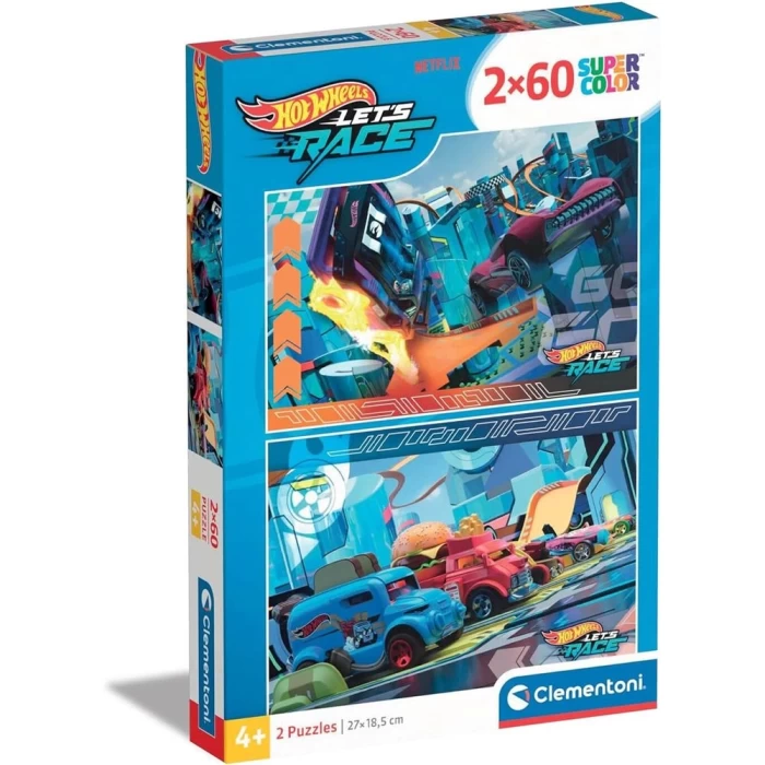 Clementoni Hot Wheels Puzzle 2x60 Parça 24816