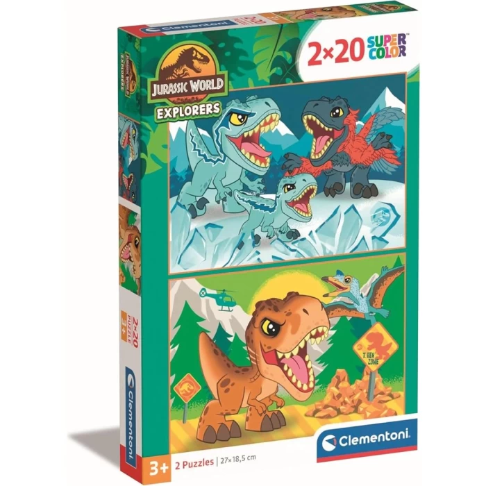 Clementoni Jurassic World Puzzle 2x20 Parça 24810