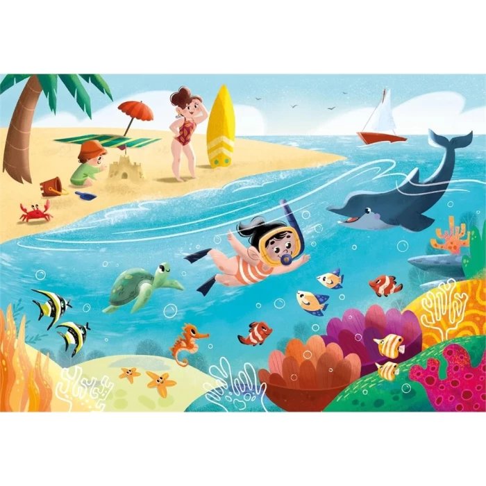 Clementoni Life at Sea Puzzle 2x60 Parça 24817