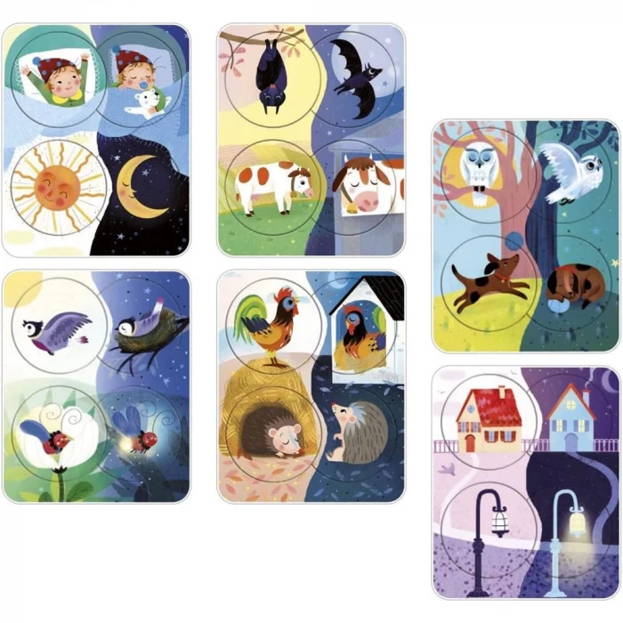 Clementoni Little Match Puzzle - Gece ve Gündüz