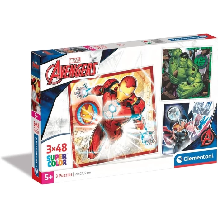 Clementoni Marvel Avengers Puzzle 3x48 Parça 25315